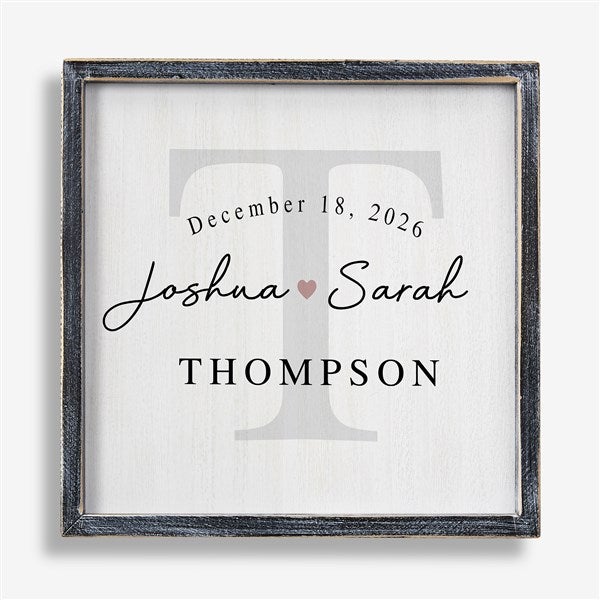 Simply Us Personalized Wedding Frame Wall Art  - 44672