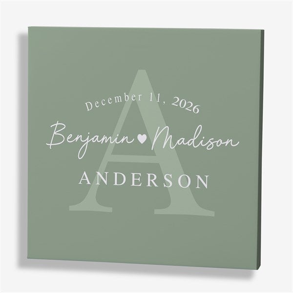 Simply Us Personalized Wedding Canvas Prints  - 44673