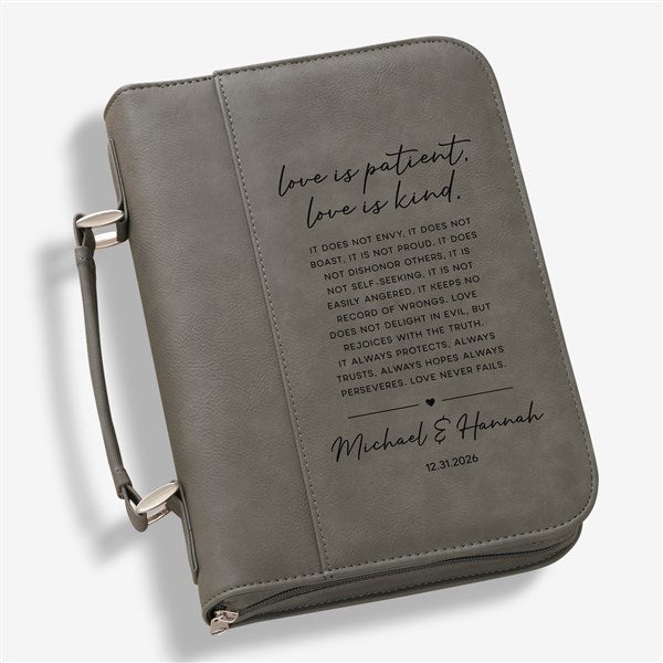 Love is Patient Personalized Bible Cover - 44947
