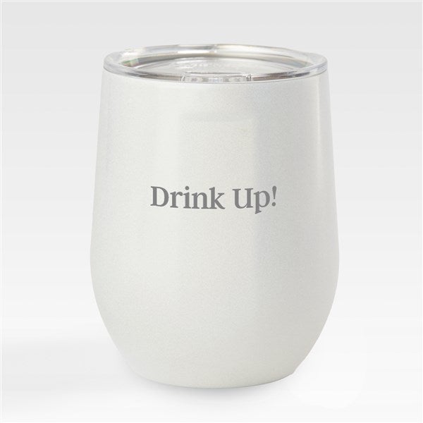 Engraved Corkcicle 12oz Stemless Wine Tumbler Unicorn