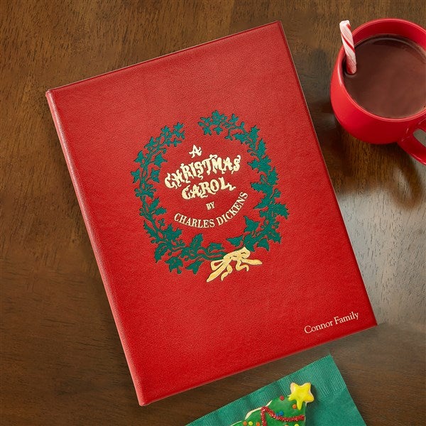 A Christmas Carol Personalized Leather Book  - 45381D