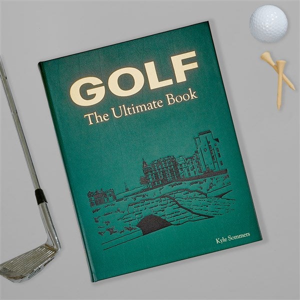 Golf: The Ultimate Book Personalized Leather Book  - 45388D