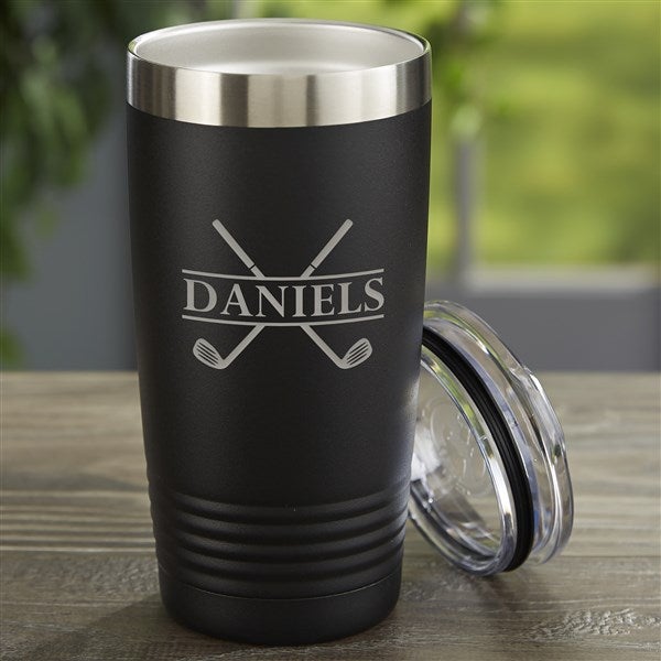 Crossed Clubs Personalized Vacuum Insulated Stainless Steel Tumblers - 45646