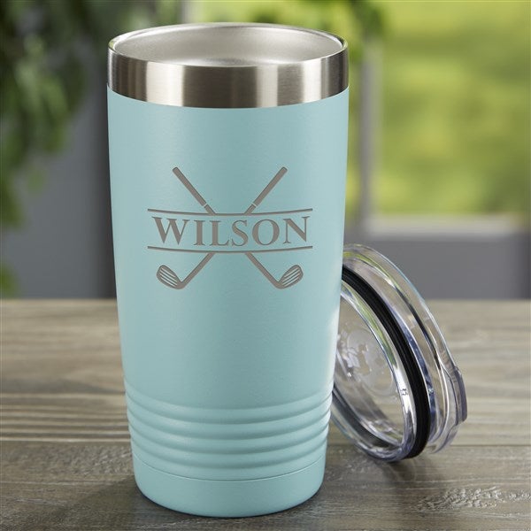 Crossed Clubs Personalized Vacuum Insulated Stainless Steel Tumblers - 45646