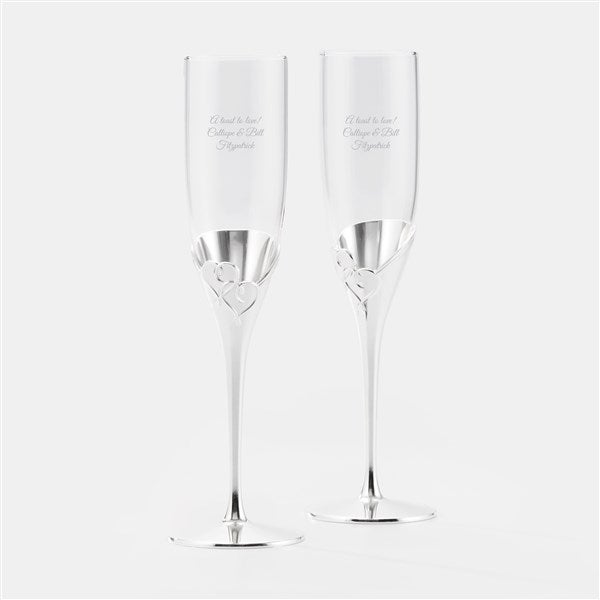 Engraved Lenox True Love Flute Set   - 45991