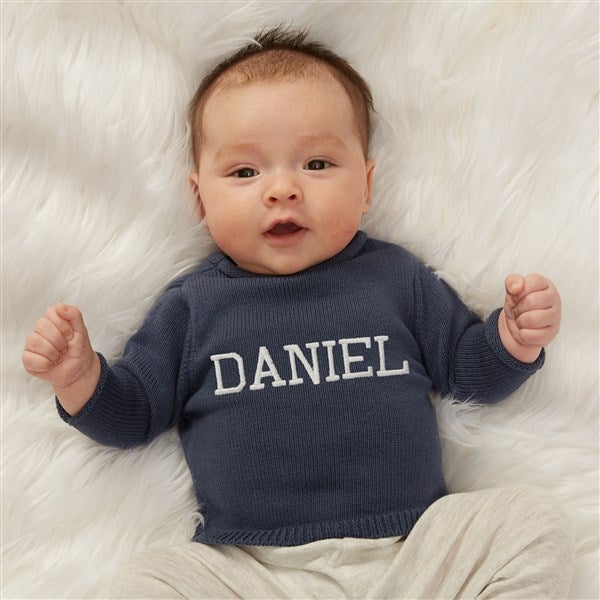 Classic Comfort Embroidered Baby Sweater  - 46379