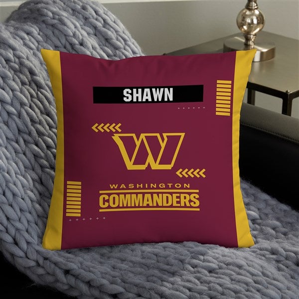 NFL Washington Commanders Football Team Classic Personalized Throw Pillow - 46595
