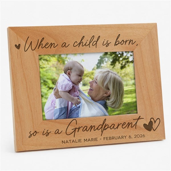 A Grandparent Is Born Personalized Frame - 46801