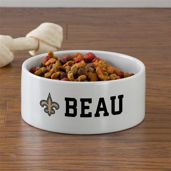 NFL New Orleans Saints Personalized Dog Bowls - 46943
