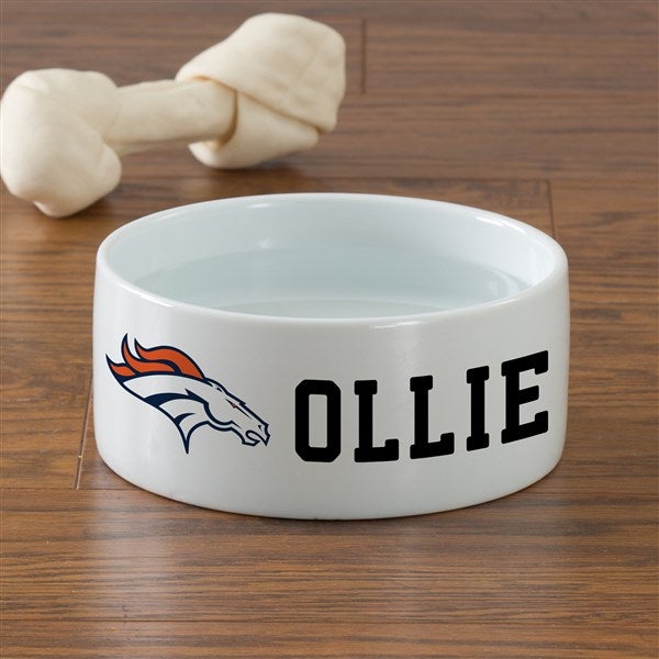 NFL Denver Broncos Personalized Dog Bowls - 46945