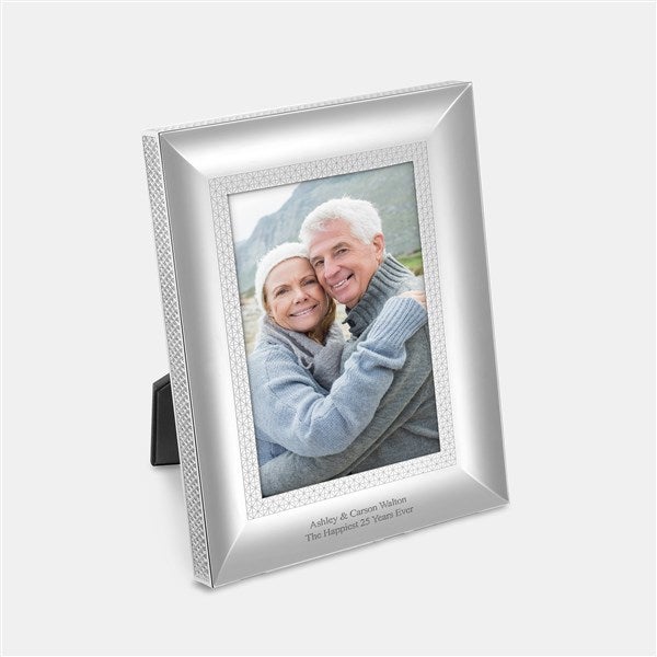 Engraved Waterford Lismore Diamond Silver 5x7&quot; Frame - 47087
