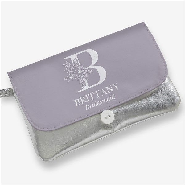 Floral Bridesmaid Personalized Wristlet - 47266