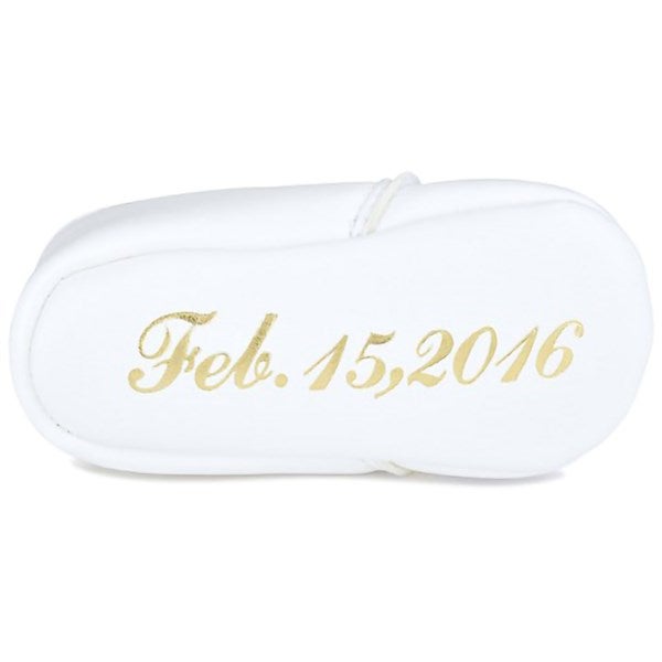 Personalized Leather Christening Baby Shoes