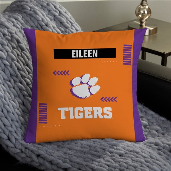 NCAA Clemson Tigers Classic Personalized Throw Pillow - 47350
