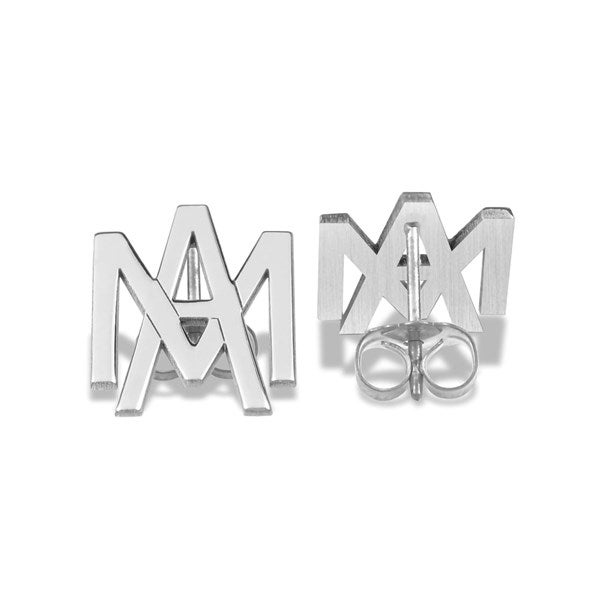 Personalized Overlapping Initial Earrings - 47523D