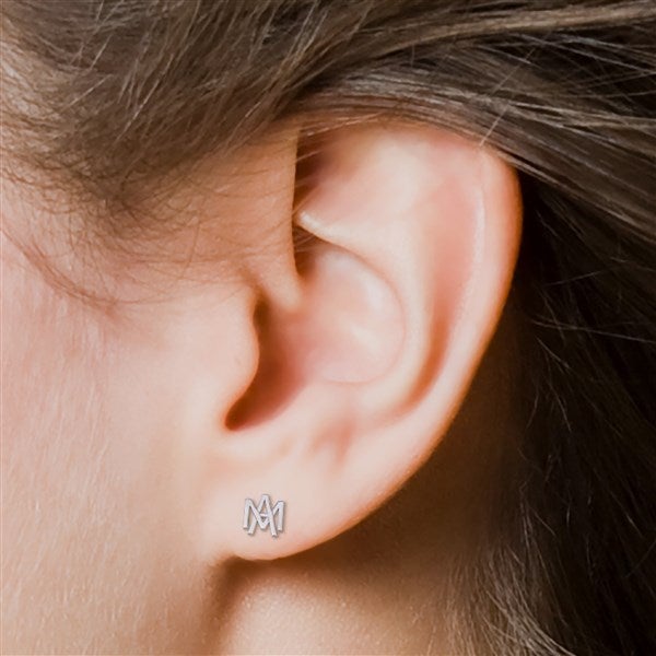 Personalized Overlapping Initial Earrings