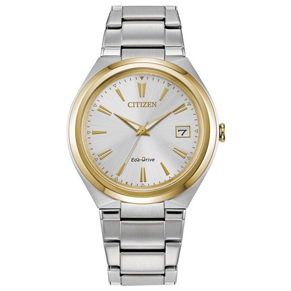 Engraved Citizen Eco Drive 35mm Two-Tone Watch - 47631