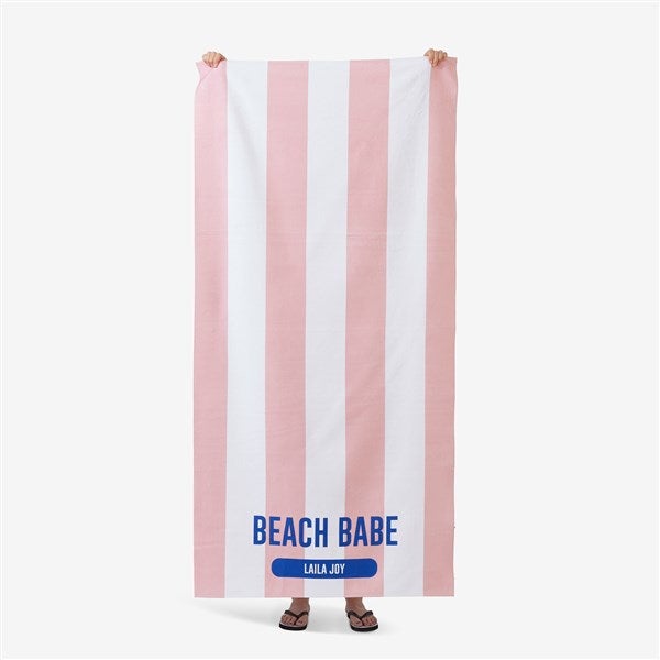 Sunkissed Stripes Personalized Beach Towels - 47745