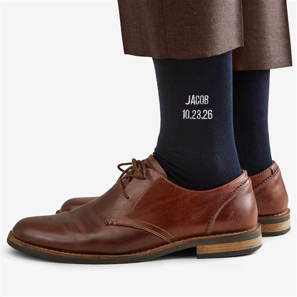 Wedding Day Embroidered Socks - 1 Pair  - 48118