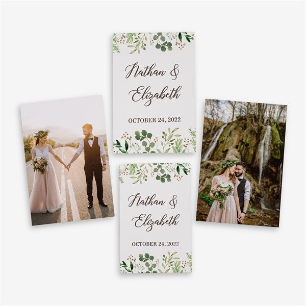 Laurels Of Love Personalized White Metal LED Lantern - 48452