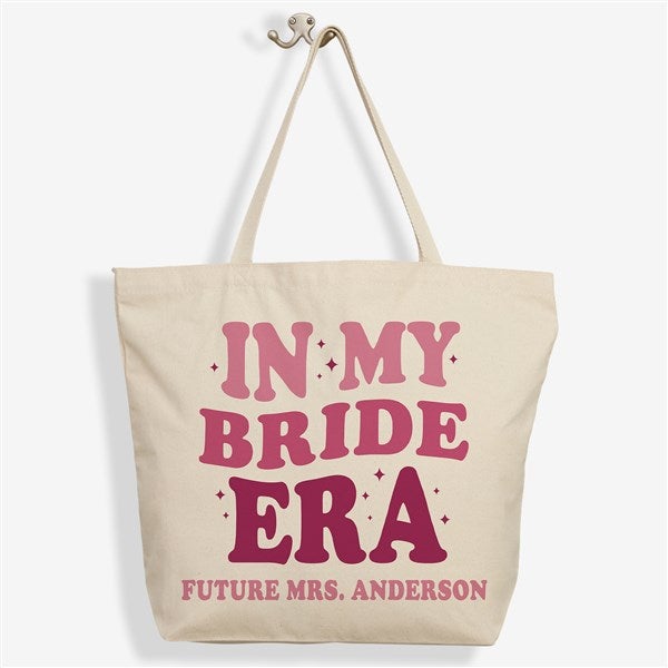 In My Bridal Party Era Personalized Canvas Tote Bags - 48658