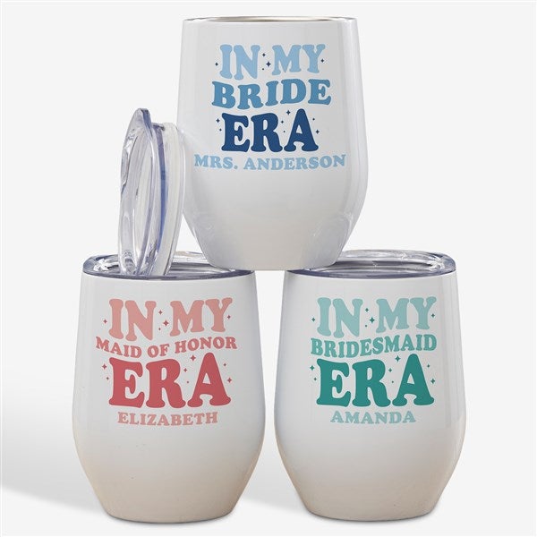 In My Bridal Party Era Personalized Insulated Wine Tumbler - 48660