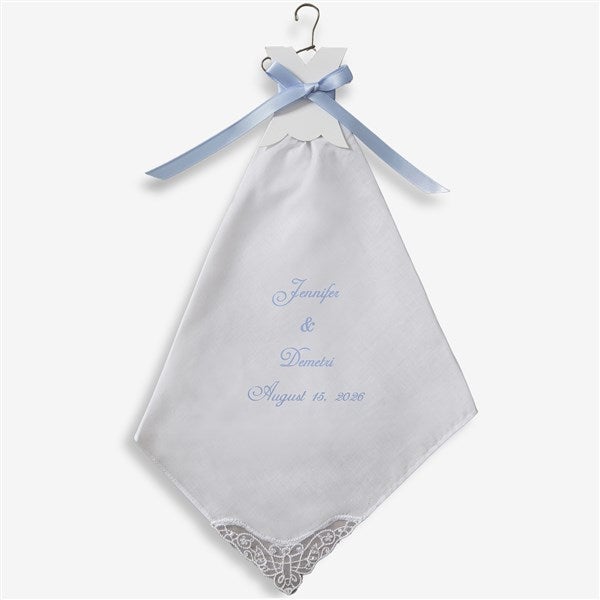 Personalized Bridal Dress Wedding Handkerchief - 4867