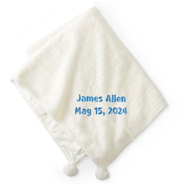 MAYORAL - Bear Jaquard Blanket - Blue