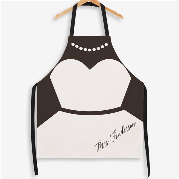 Bride & Groom Personalized Full Color Apron - 50197