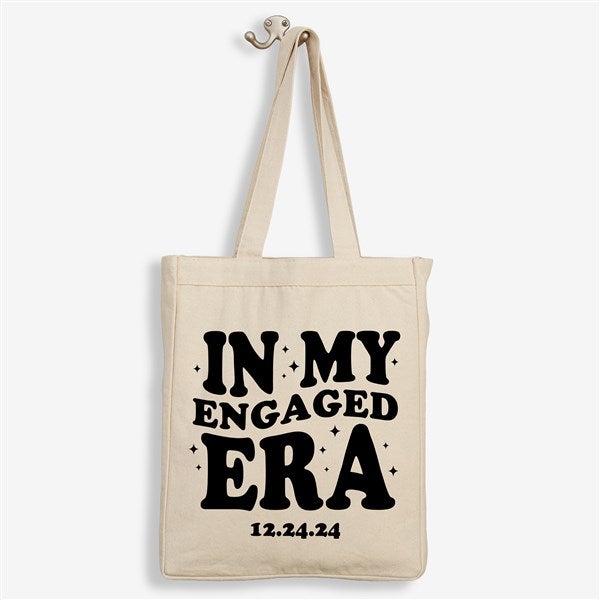 In My Engaged Era Personalized Canvas Tote Bags - 50400