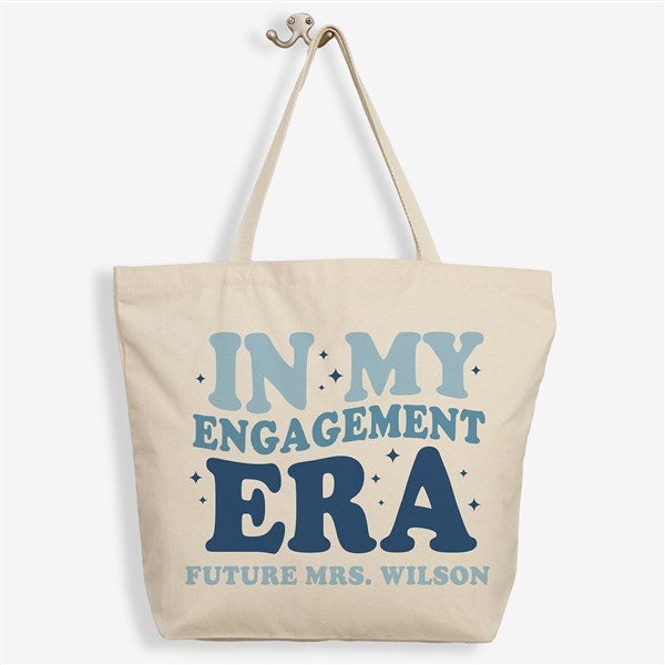 In My Engaged Era Personalized Canvas Tote Bags - 50400