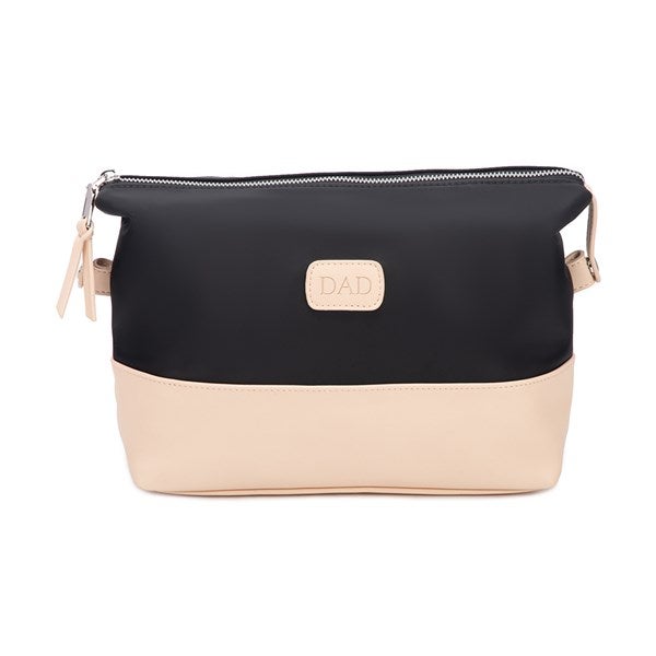Debossed Black Nylon Toiletry Bag - 50623