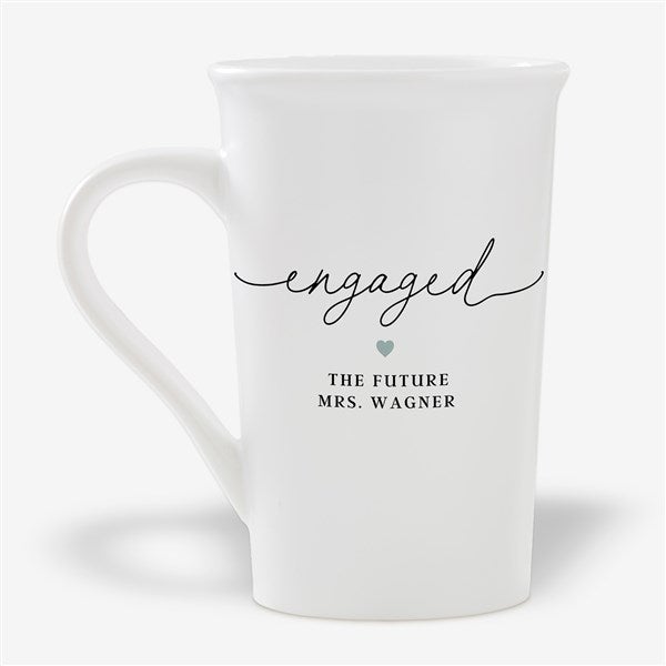 Engagement Script Personalized Coffee Mugs  - 50813