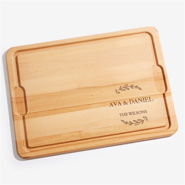 Their Initials Personalized Hardwood Cutting Boards  - 50839