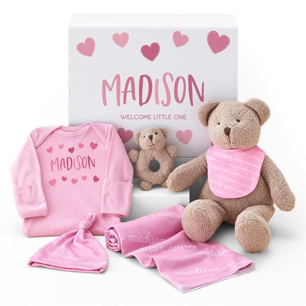 Personalized Baby Girl Gift Set - Hi Little One - 51958