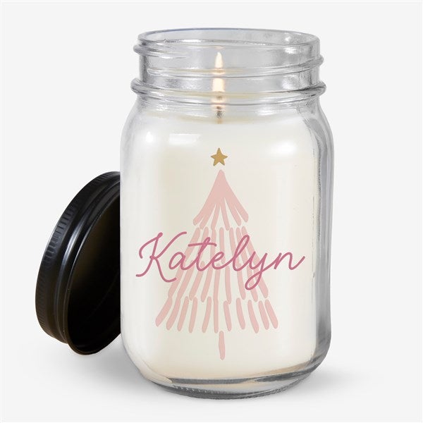 Personalized Pink Tree Mason Jar Candle for Kittenish by Jessie James Decker    - 52365