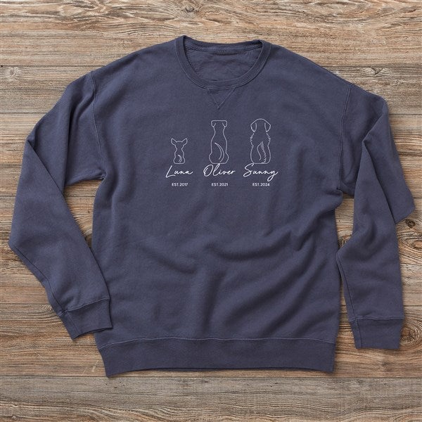 Pet Outlines Personalized Adult Sweatshirt - 52861