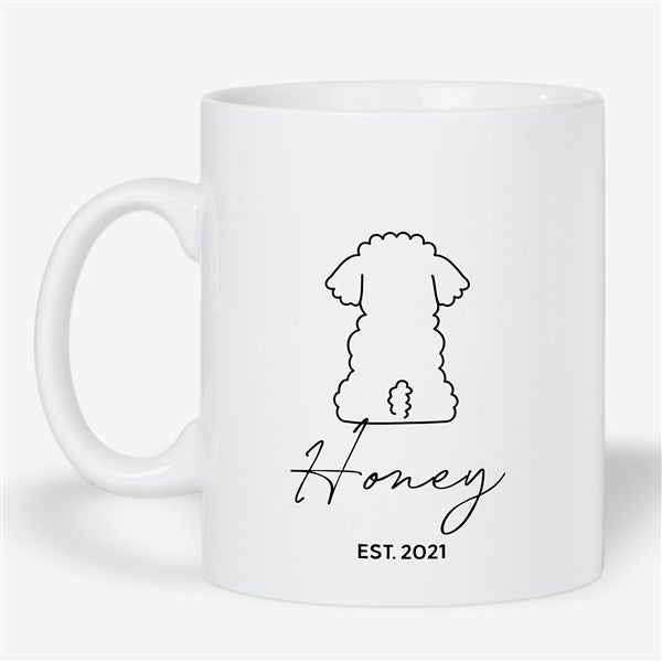 Pet Outlines Personalized Oversized Coffee Mug - 52863