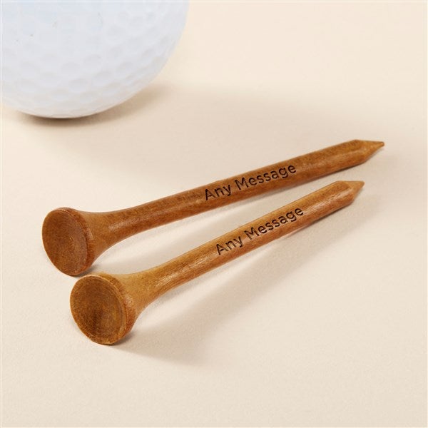 Personalized Engraved Wood Golf Tees - 52921