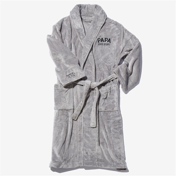 Dad Personalized Embroidered Fleece Robes - 53281