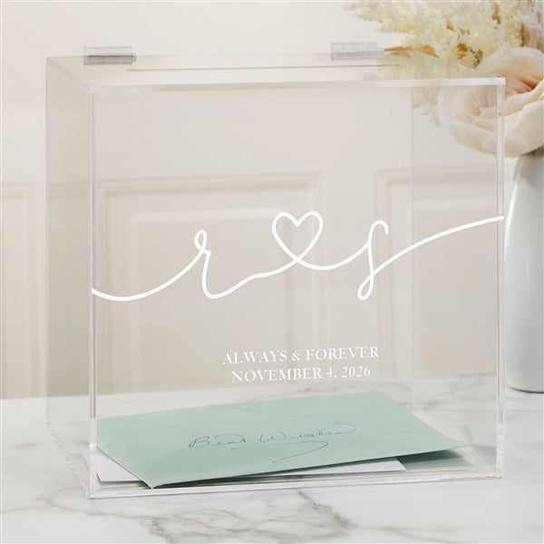 Engraved Drawn Together by Love Acrylic Card Box by Jessie James Decker - 53440