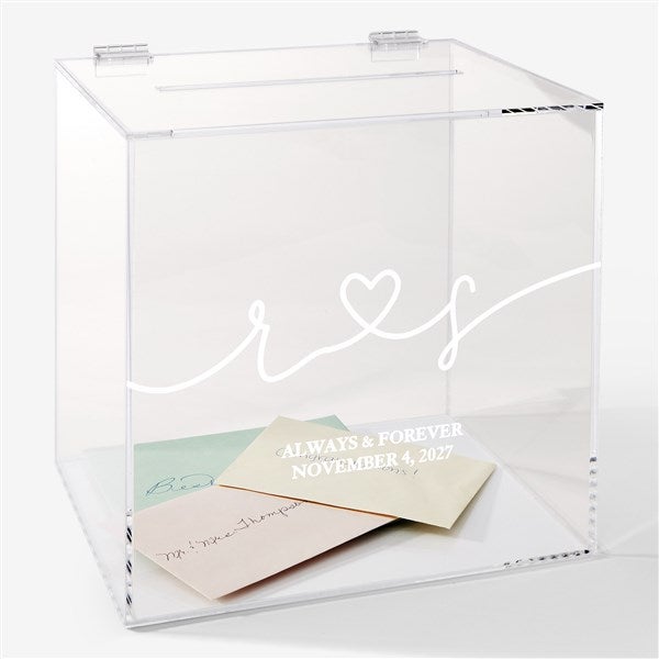 Engraved Drawn Together by Love Acrylic Card Box by Jessie James Decker - 53440