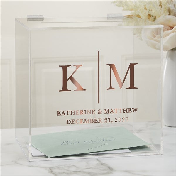 Personalized Moody Chic Acrylic Card Box by Jessie James Decker - 53444