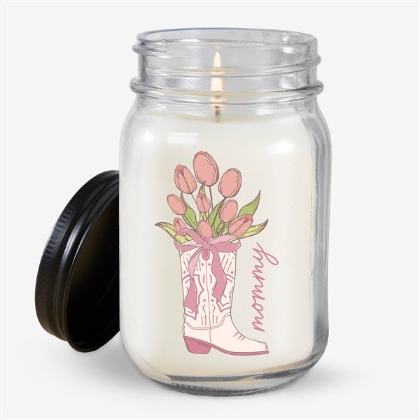 Personalized Cowgirl Bouquet Mason Jar Candle byJessie James Decker - 54576