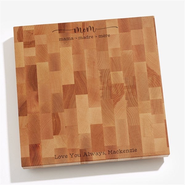 Engraved Mom/Grandma Butcher Block Cutting Board    - 54601