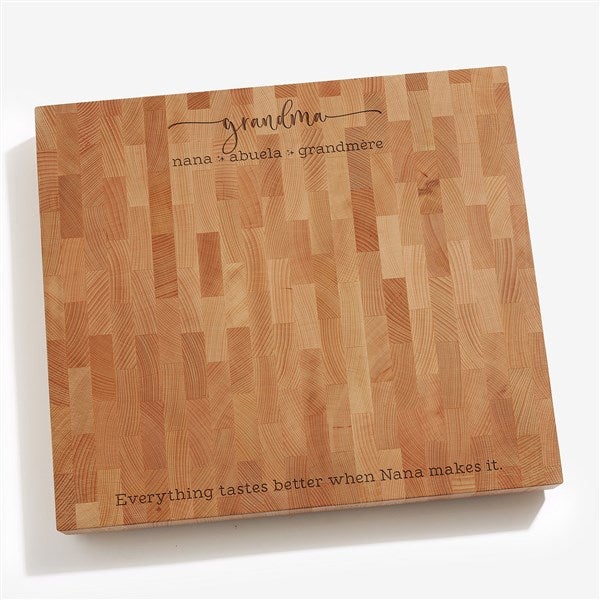 Engraved Mom/Grandma Butcher Block Cutting Board    - 54601