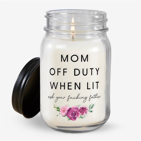 Personalized Mom Off Duty Mason Jar Candle by Jessie James Decker - 54762