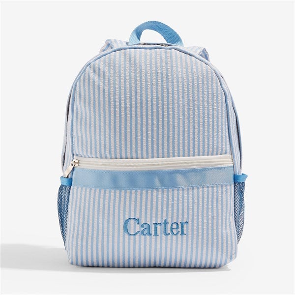 Seerrsucker Embroidered Toddler Backpack - 54895