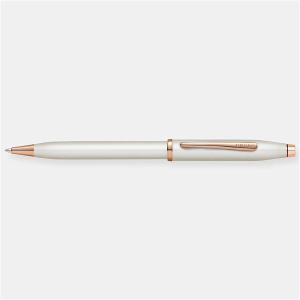 Cross Century White Lacquer and Rose Gold Ballpoint Pen   - 54988