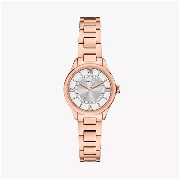 Engraved Fossil Gilmore Rose Gold Stainless Watch - 55453